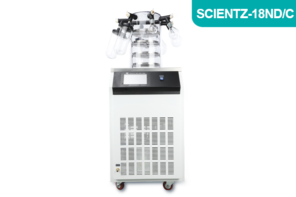 寧波新芝實驗型加熱式鐘罩凍干機Scientz-18ND/C普通多歧管型